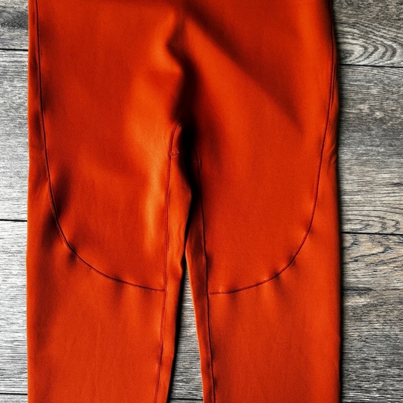 Fanka Beyond Nude Seamless Soft High Rise Leggings Sunset Orange Medium - Picture 3 of 10